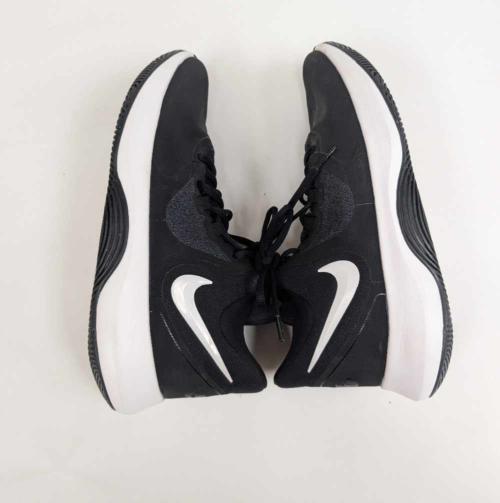 Nike Air Precision II NBK Midtop basketball sneakers Shoes 7.5 Black White